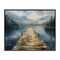 Stupell Industries Wooden Dock Over Lake Framed Giclee, design by LSR Creative Studio